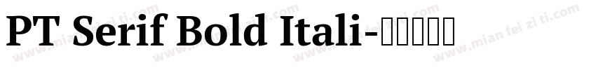 PT Serif Bold Itali字体转换